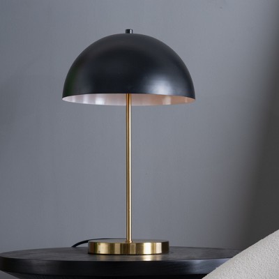 Modern Style Table Lamp Bedside Lamp Bedroom/Living Room Creative Nordic Simple Minimalist Desk Lamp, Black outer - White inner 110~120V