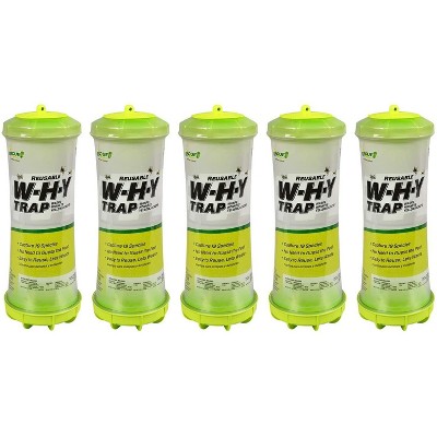 RESCUE! WHY Trap for Wasps, Hornets, & Yellowjackets � Hanging Outdoor Trap - 5 Traps