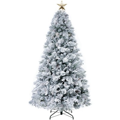 Home Imports Emporium Darla Prelit Snowy Christmas Tree with Tree Topper