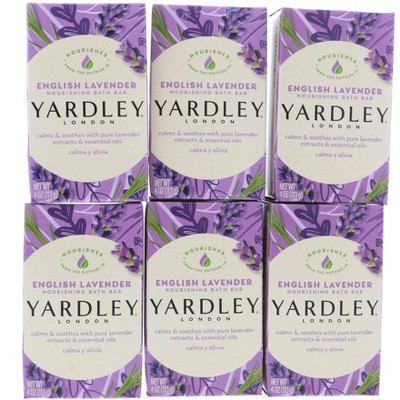 Yardley English Lavender Bath Bar, 4 oz Pack of 6 or 12