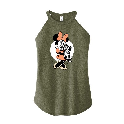 Women's - Disney Classics - Minnie And Figaro Graphic High Neck Tank