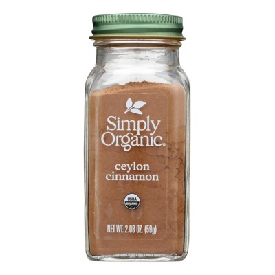 Simply Organic Ground Ceylon Cinnamon - Case of 6 - 2.08 oz