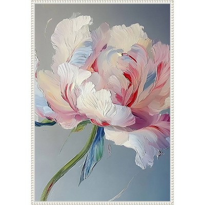 Amanti Art Floral Elegance III by Tradelink Inhouse Artist Framed Canvas Wall Art