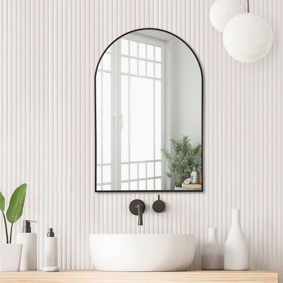 PexFix Bathroom Wall Mirror Large Metal Frame Wall Mounted Mirror for Bedroom Living Room Dresser Entryway Decor