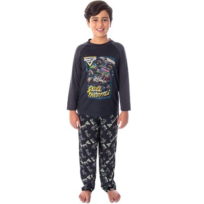 Monster Truck Boys' Skull Throttle Monster Jam Pajama Set
