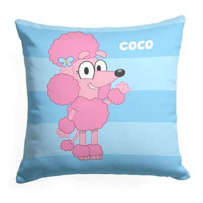 Bluey Roll Call Coco Throw Pillow 18x18 Inches