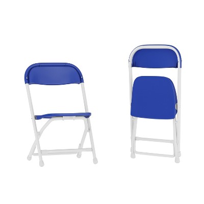 Emma and Oliver 2 Pack Kids Plastic Folding Chair Daycare Home School Furniture