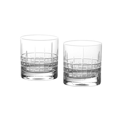 Schott Zwiesel 13oz 2pk Glass Distill Aberdeen Double Old Fashion Glasses: Tritan Crystal, Break Resistant, Dishwasher Safe