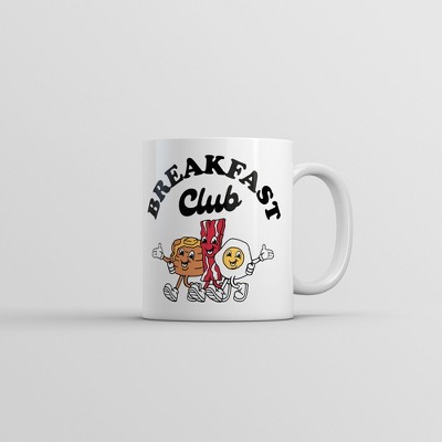 Crazy Dog Breakfast Club Mug Funny Eggs Bacon Graphic Novelty Coffee Cup-11oz