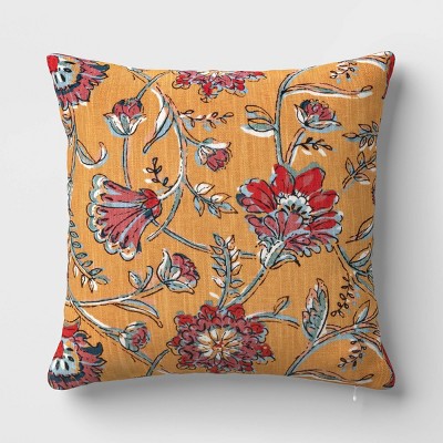 Square Floral Reversible Throw Pillow - Threshold™