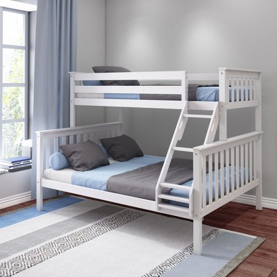 Max & Lily Solid Wood Twin XL over Queen Bunk Bed for Kids