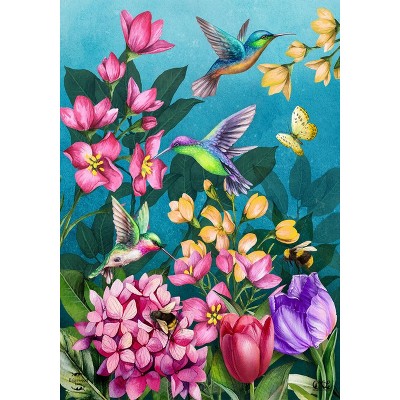 Briarwood Lane Spring Garden Flag 12x18 For Outdoor Springtime Hummingbirds For Spring Garden Flag Flags For Outside