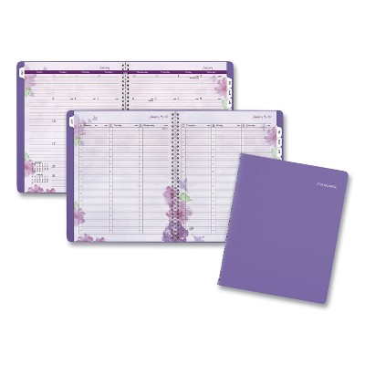 Beautiful Day Weekly/Monthly Planner, Vertical-Column Format, 11 x 8.5, Purple Cover, 13-Month: Jan 2026 to Jan 2027
