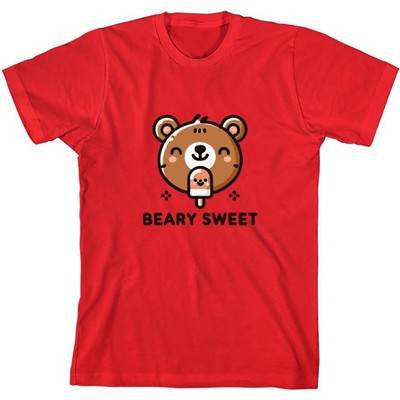 Beary Sweet Youth Crew Neck Short Sleeve Tee