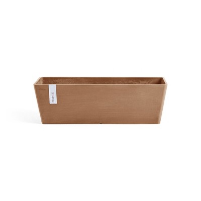 Ecopots Bruges Durable Modern Rectangular Indoor/Outdoor Recycled-Based Composite Flower Pot Planter