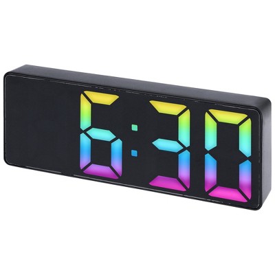 REGALWOVEN Plastic Digital Corded Adjustable Electric Alarm Clock 6.3 x 2.4 x 1 Inches