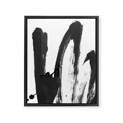 Iris Lehnhardt B and W Strokes 4 Framed Canvas - Society6