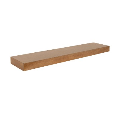 Kate & Laurel All Things Decor 36"x8" Havlock Wood Floating Shelf Rustic Brown