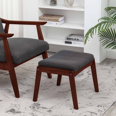 Breighton Home Designs4Comfort Natalie Accent Ottoman Stool