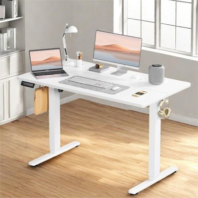 FONTOI Ergonomic Standing Desk, Height Adjustable Computer Desk with Control Panel