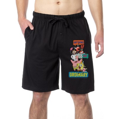 SpongeBob SquarePants Mens' Anything But Ordinary Sleep Lounge Pajama Shorts Grey