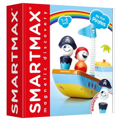 SmartMax My First Pirates: Magnetic Building Adventure Set for Creative Thinking, 10-Piece Figures