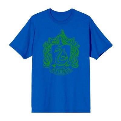 Harry Potter Slytherin Crest Crew Neck Short Sleeve Men's T-shirt