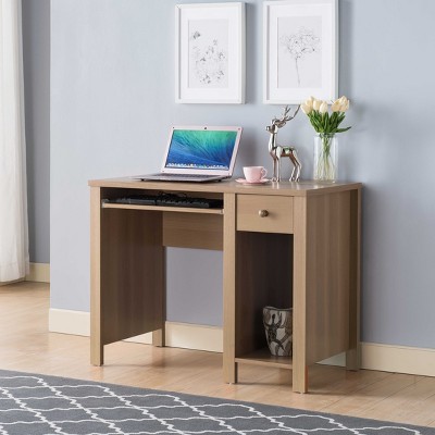 PAGED Modern Computer Desk Compact Writing Desk Home Office Desks with Keyboard Drawer for Living Room