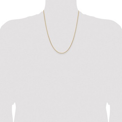 Chisel Stainless Steel Polished Yellow IP-plated 1.7mm 22" Cyclone Chain Necklace