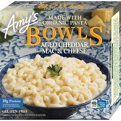 Amy's Frozen Gluten Free Aged Cheddar Mac & Cheese Bowl - 9oz