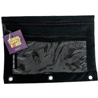 School Supply Boxes - Pencil Bag / Binder Pouch with Two Pockets - Available in Different Colors & Sizes