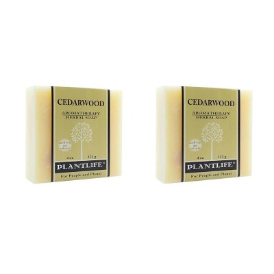 Plantlife Cedarwood Bar Soap - Moisturizing and Soothing Soap for Your Skin - Hand Crafted Using Plant-Based Ingredients - Made in California 4oz Bar