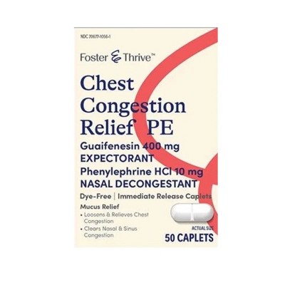 Foster & Thrive Chest Congestion Relief PE, 50 Count