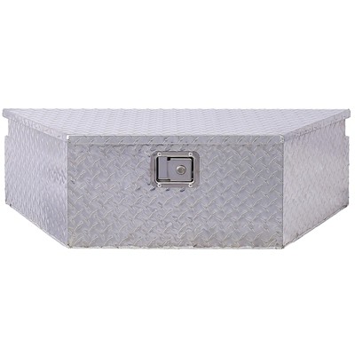 Gulches 39" Aluminum tool box,heavy duty truck bed tool box,outdoor pickup storage tool box,RV storage organizer,underbody box w/lock keys,silver