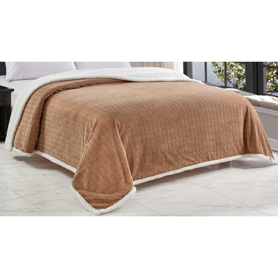 Sheridan Ultra Plush and Cozy Braided Faux Shearling Blanket