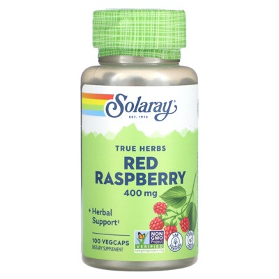 Solaray True Herbs, Red Raspberry, 400 mg , 100 VegCaps