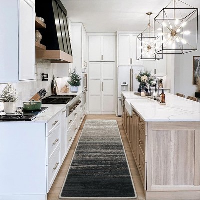 Area Rug Modern Ombre Rug Contemporary Gradient Throw Carpet for Bedroom Solid Accent Rug Non-Shedding Living Room Rug