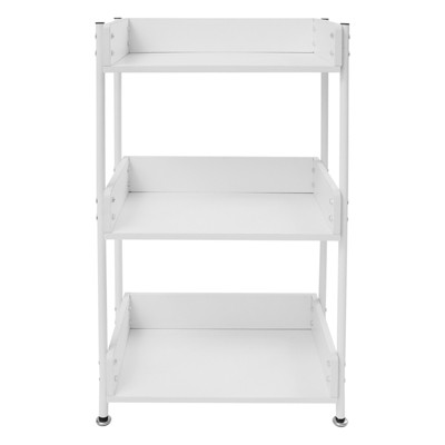 YIYIBYUS 3-Tier Shelf Bookcase, Modern Bookshelf, Free Standing Storage Rack