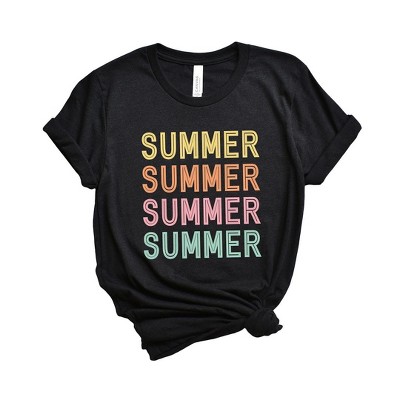Simply Sage Market Women's Summer Stacked Colorful Short Sleeve Graphic Tee