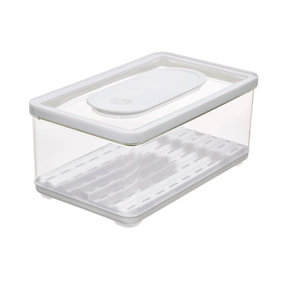 iDESIGN IDFRESH Large Recycled Plastic Produce Storage Bin: Multicolored Kitchen Cabinet Organizer, 12.4" x 7.4" x 5.5"