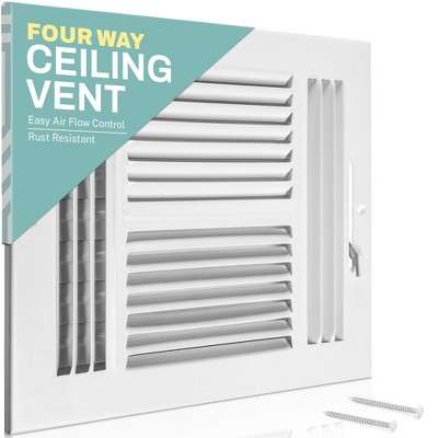 Air Vent Cover For Home Ceiling Or Wall, 4-way