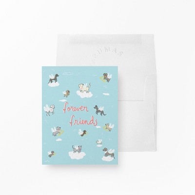 Sympathy Greeting Cards "Forever Friends Dog Heaven" by Ramus & Co