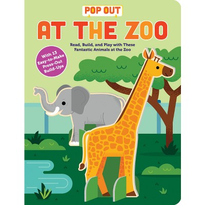 Pop Out at the Zoo - (Pop Out Books) by  Duopress Labs (Board Book)