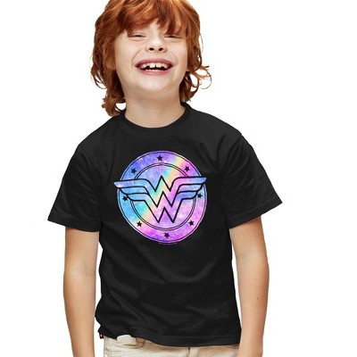 Boys' Short Sleeve Wonder Woman Unicorn Galaxy Wonder T-Shirt