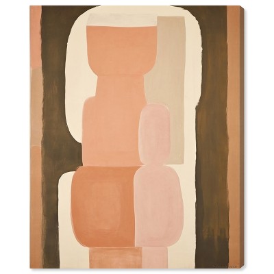 Art Remedy Abstract Pottery Brown Earthy Abstract Wall Art Unframed