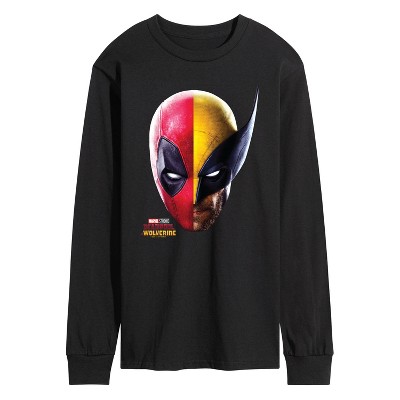 Men's - Marvel - Deadpool & Wolverine Split Space Long Sleeve Graphic T-Shirt