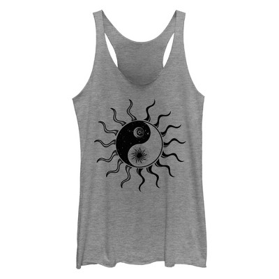 Women's Lost Gods Cosmic Moon Yang Racerback Tank Top