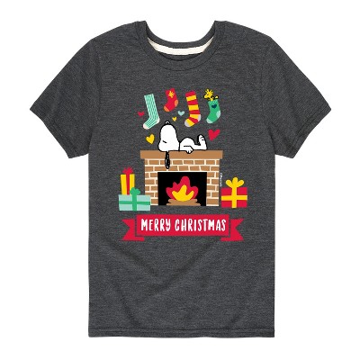 Boys' - Peanuts - Holiday Short Sleeve Graphic T-Shirt