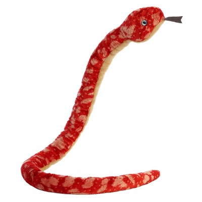 Aurora X-Large Red Corn Snake Playful Stuffed Animal Red 50"