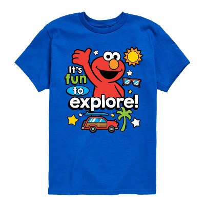 Boys' - Sesame Street - Elmo Fun To Explore Short Sleeve Graphic T-Shirt